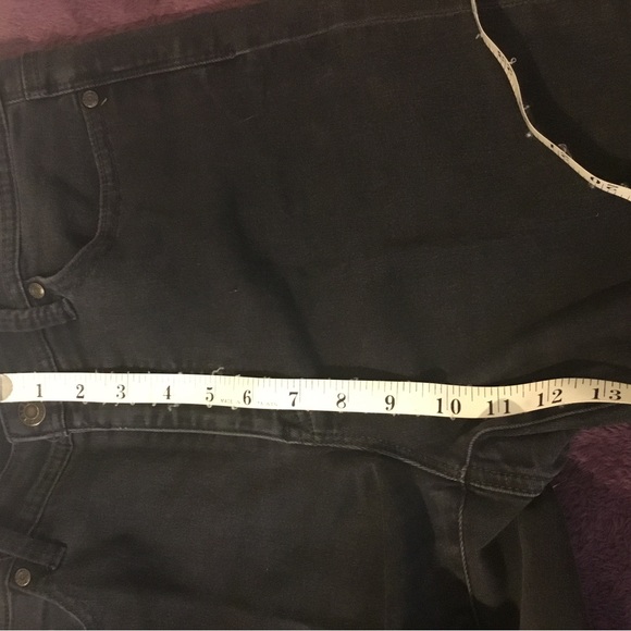 Talbots Flawless Five Pocket High Waisted Curvy Barely Boot Cut Black Jeans - Picture 8 of 13